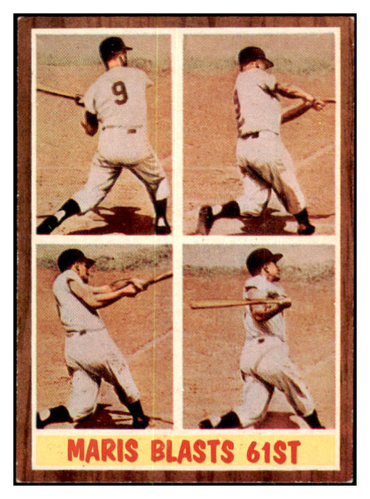 1962 Topps Baseball #313 Roger Maris IA Yankees EX-MT 439045