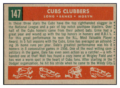 1959 Topps Baseball #147 Ernie Banks Dale Long NR-MT 440368