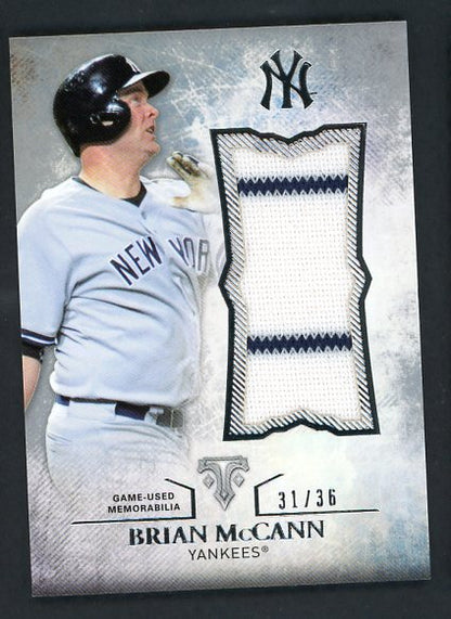 2015 Topps Tier One UJR-BMC Brian McCann Yankees 441027