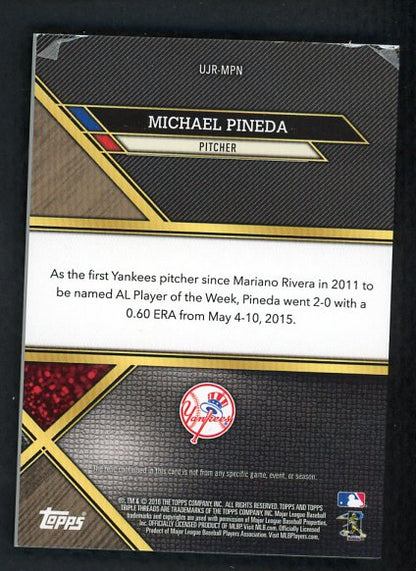 2016 Topps Tier One UJR-MPN Michael Pineda Yankees 441037