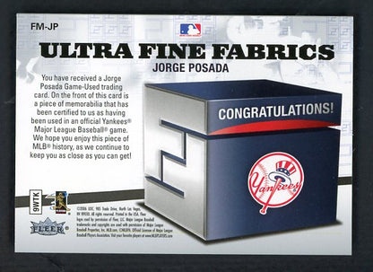 2006 Fleer Ultra FM-JP Jorge Posada Yankees 441091
