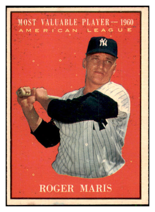 1961 Topps Baseball #478 Roger Maris MVP Yankees NR-MT 441985