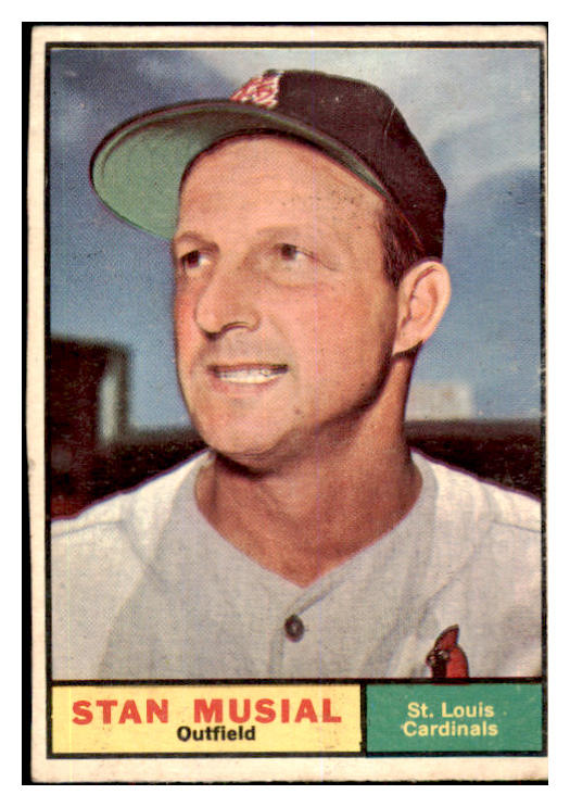 1961 Topps Baseball #290 Stan Musial Cardinals GD-VG undersized 442204