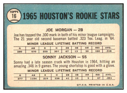 1965 Topps Baseball #016 Joe Morgan Astros EX-MT 445103 Kit Young Cards