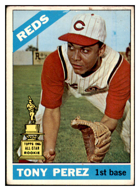 1966 Topps Baseball #072 Tony Perez Reds VG 447489