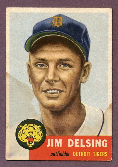 1953 Topps Baseball #239 Jim Delsing Tigers FR-GD 448278