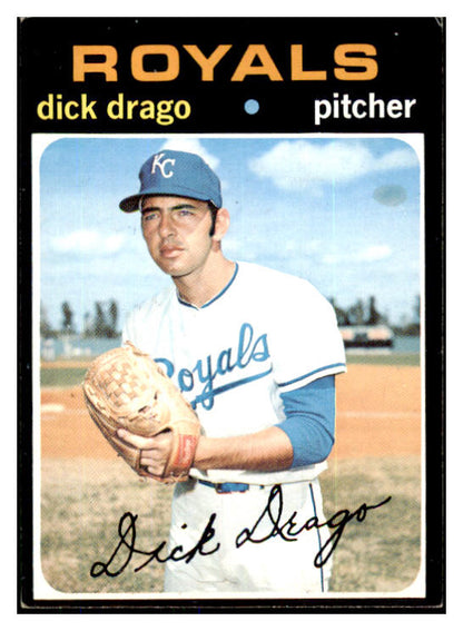 1971 Topps Baseball #752 Dick Drago Royals EX 449492
