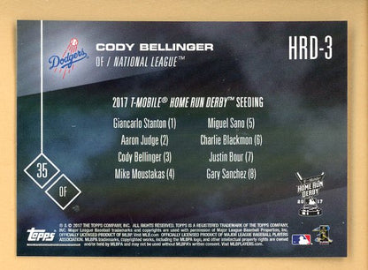 2017 Topps Now #Hrd 3 Cody Bellinger Dodgers NR-MT 450118