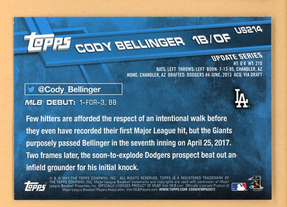 2017 Topps #Us214 Cody Bellinger Dodgers NR-MT 450119