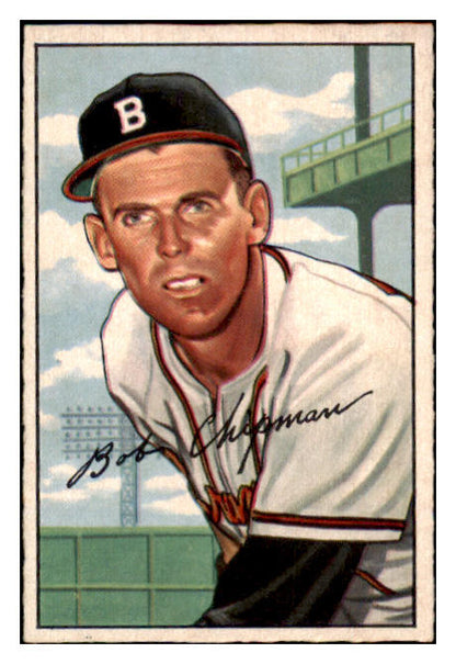 1952 Bowman Baseball #228 Bob Chipman Braves NR-MT 452227