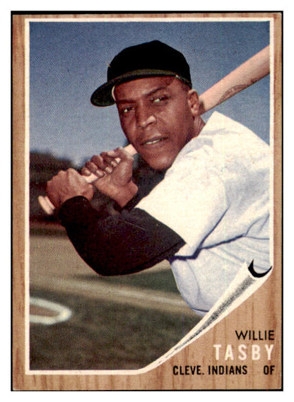 1962 Topps Baseball #462 Willie Tasby Indians EX-MT No Emblem 452668
