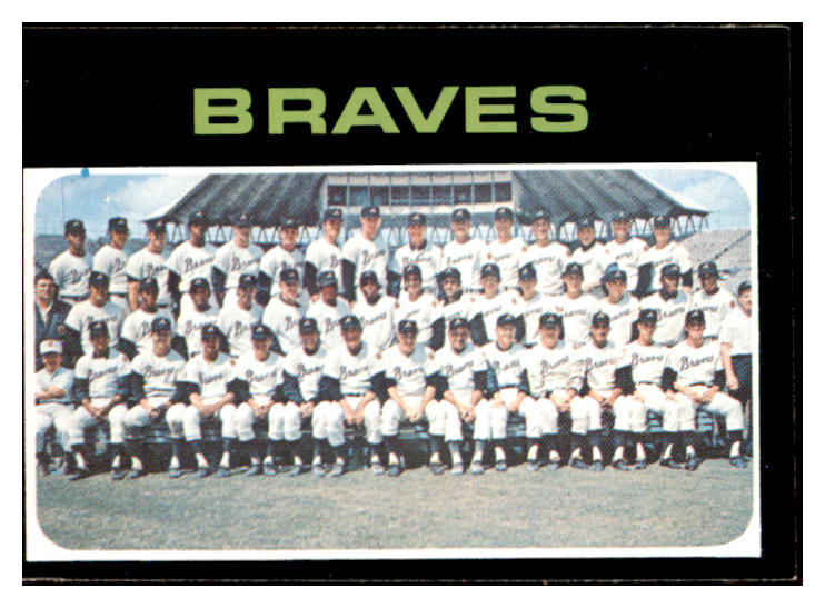 1971 Topps Baseball #652 Atlanta Braves Team EX-MT 453070