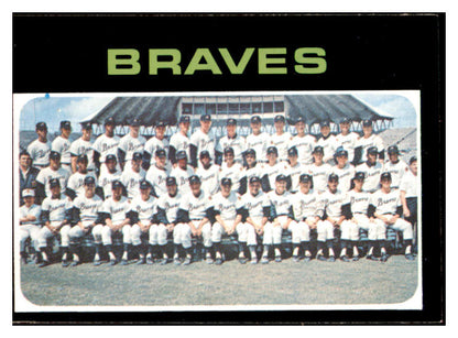 1971 Topps Baseball #652 Atlanta Braves Team EX-MT 453070