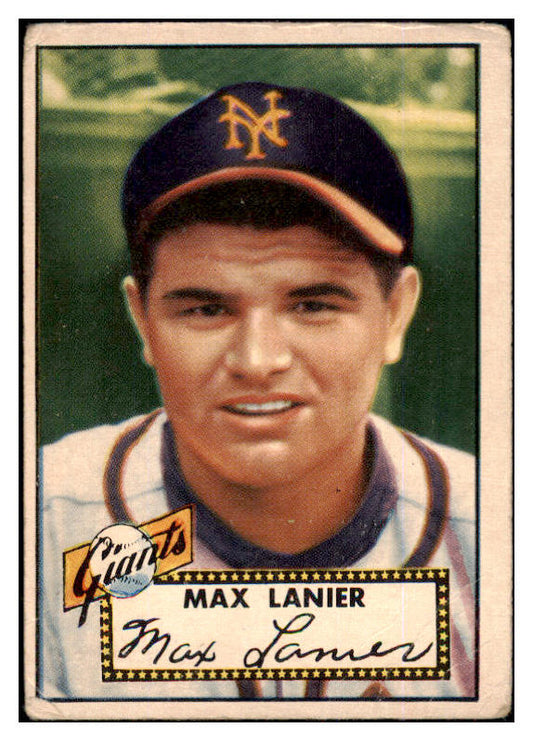 1952 Topps Baseball #101 Max Lanier Giants GD-VG 453568