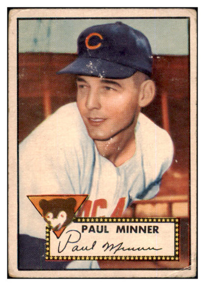1952 Topps Baseball #127 Paul Minner Cubs GD-VG 453573
