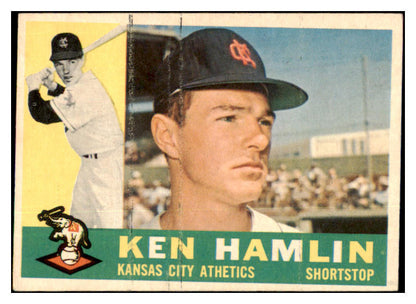 1960 Topps Baseball #542 Ken Hamlin A's VG-EX 454028