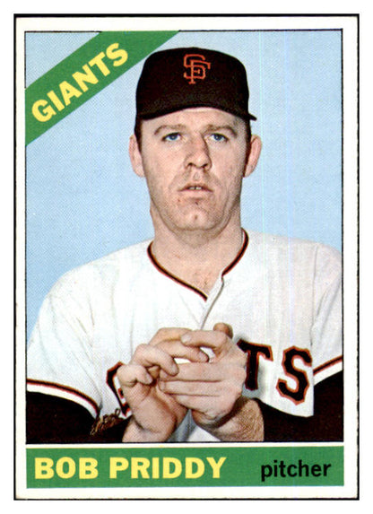 1966 Topps Baseball #572 Bob Priddy Giants NR-MT 455202