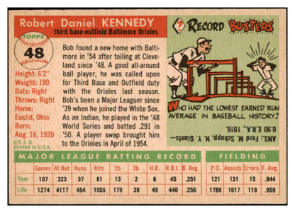 1955 Topps Baseball #048 Bob Kennedy Orioles EX-MT 455616