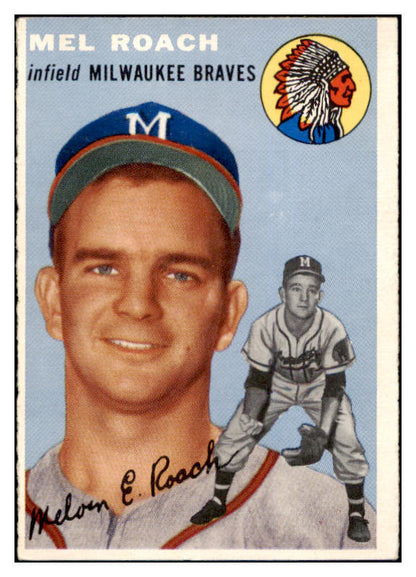 1954 Topps Baseball #181 Mel Roach Braves EX-MT 455828