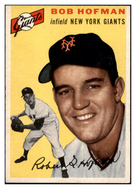 1954 Topps Baseball #099 Bobby Hofman Giants EX-MT 455974