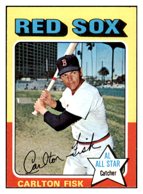 1975 Topps Mini Baseball #080 Carlton Fisk Red Sox EX-MT 456612