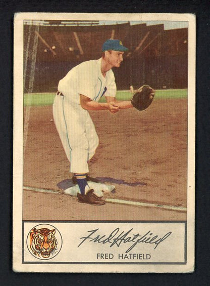 1953 Glendale Meats Fred Hatfield Tigers VG-EX 458429