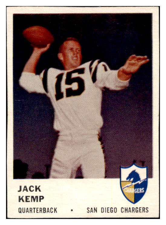 1961 Fleer Football #155 Jack Kemp Chargers EX-MT 460233
