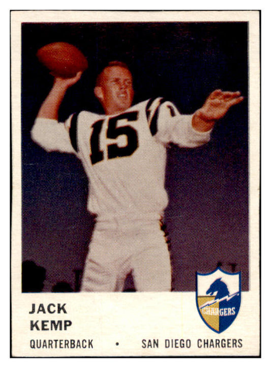 1961 Fleer Football #155 Jack Kemp Chargers EX-MT 460233